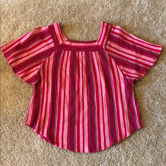🍉 Red Striped Universal Thread Top - Picture 2 of 5